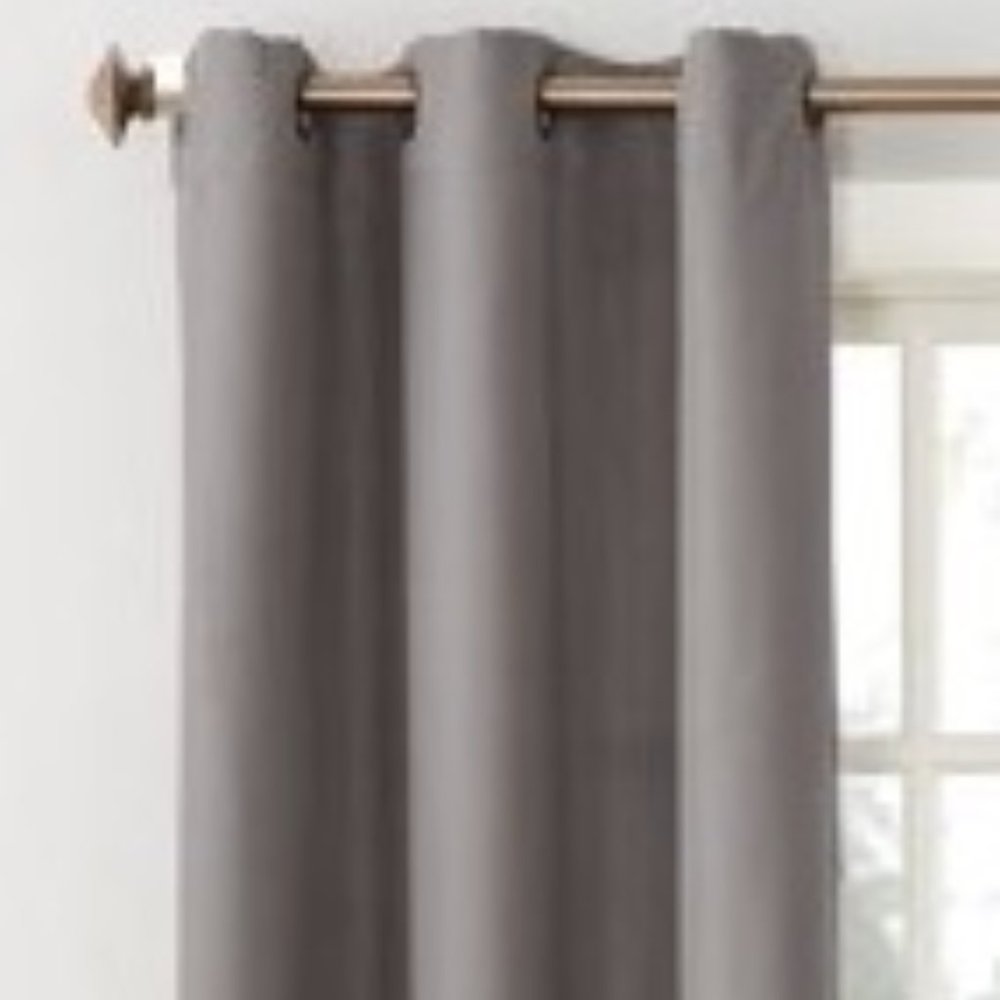 Montego 48" X 63" Grommet Top Curtain Panel - Nickel